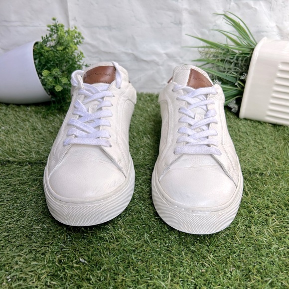 To boot New York Carlin Sneaker white Tan /Leather size 11.5 gently worn - Picture 15 of 16